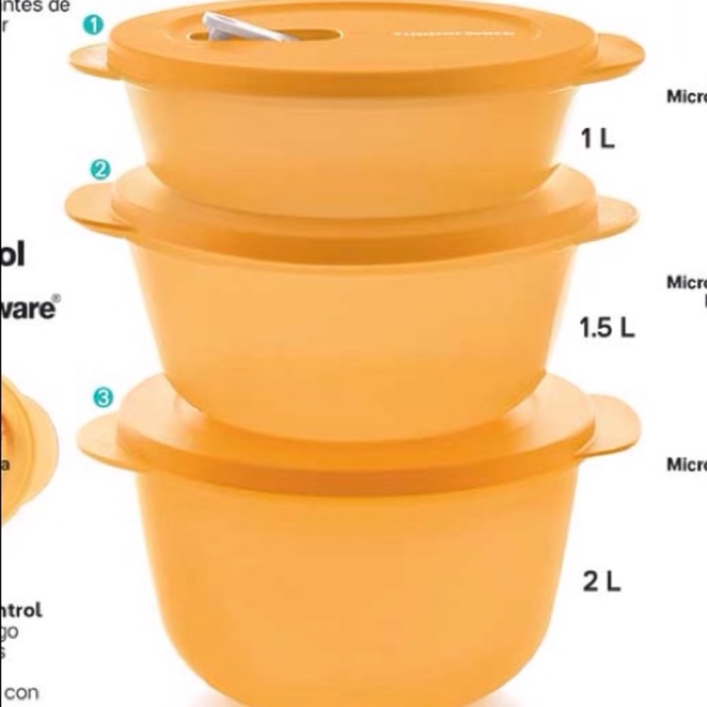 Tupperware CrystalWave PLUS Set of 3 - Picture 9 of 12